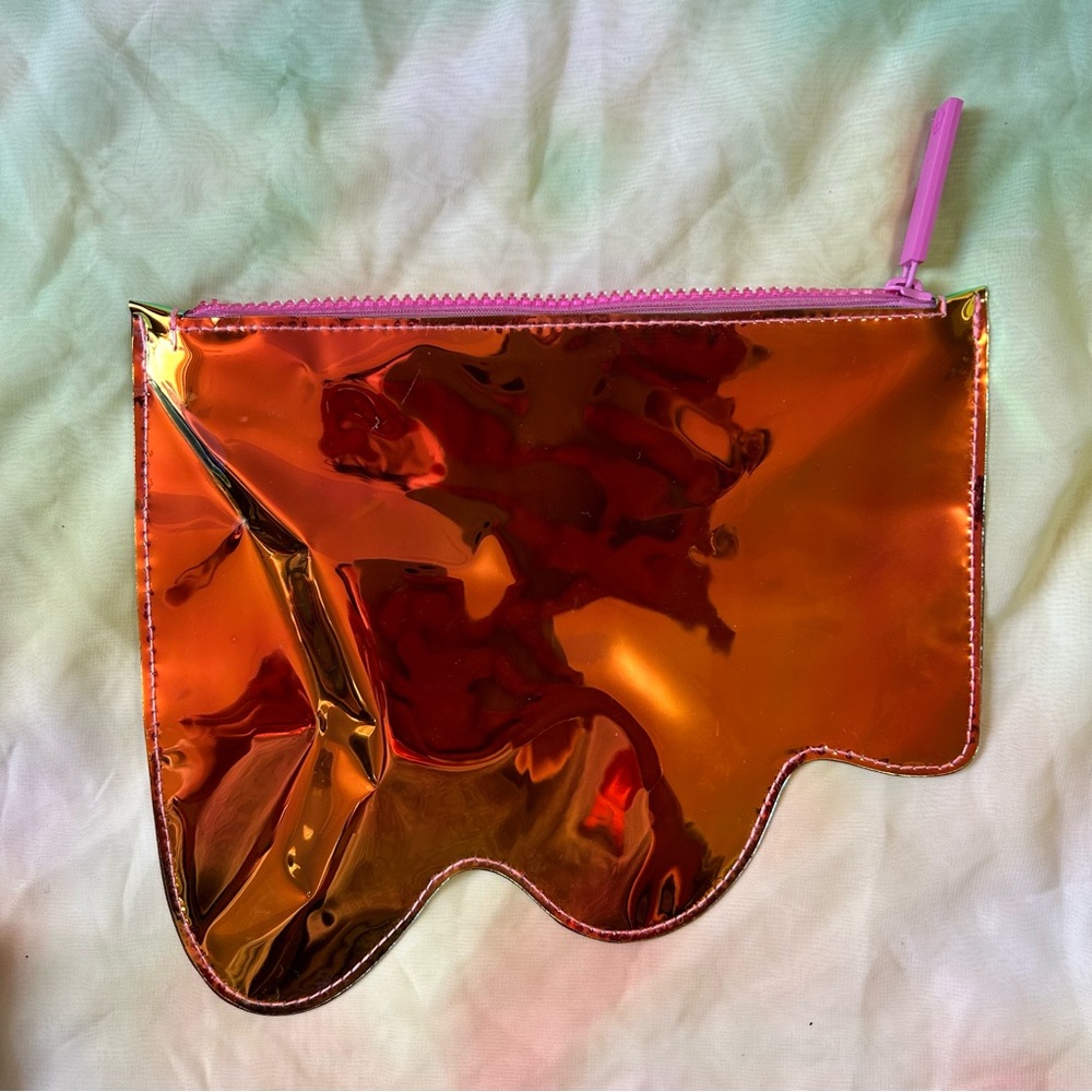 Drunk Elephant Holographic Oil Slick Makeup Pouch